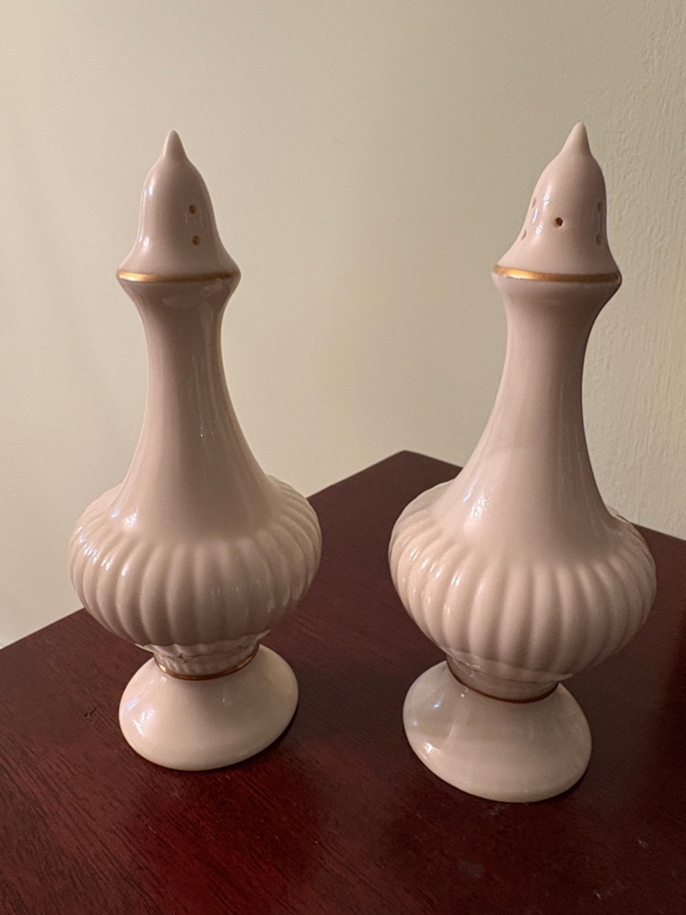Vintage Lenox Salt and Pepper Shakers - Essex Collection New Unused